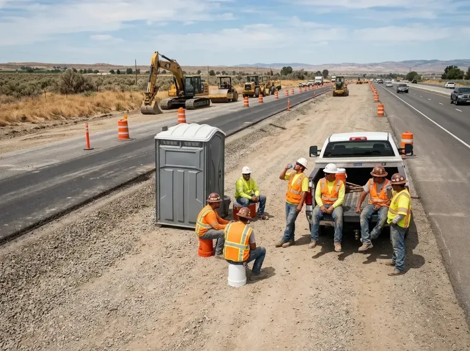 highway-road-construction-crew-007 — frequently asked questions, Porta Potty and Restroom Rentals in Casper, WY